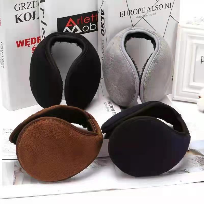 冬季男士潮流保暖耳罩 加厚毛绒后戴式耳套 冬季防寒时尚耳包批发