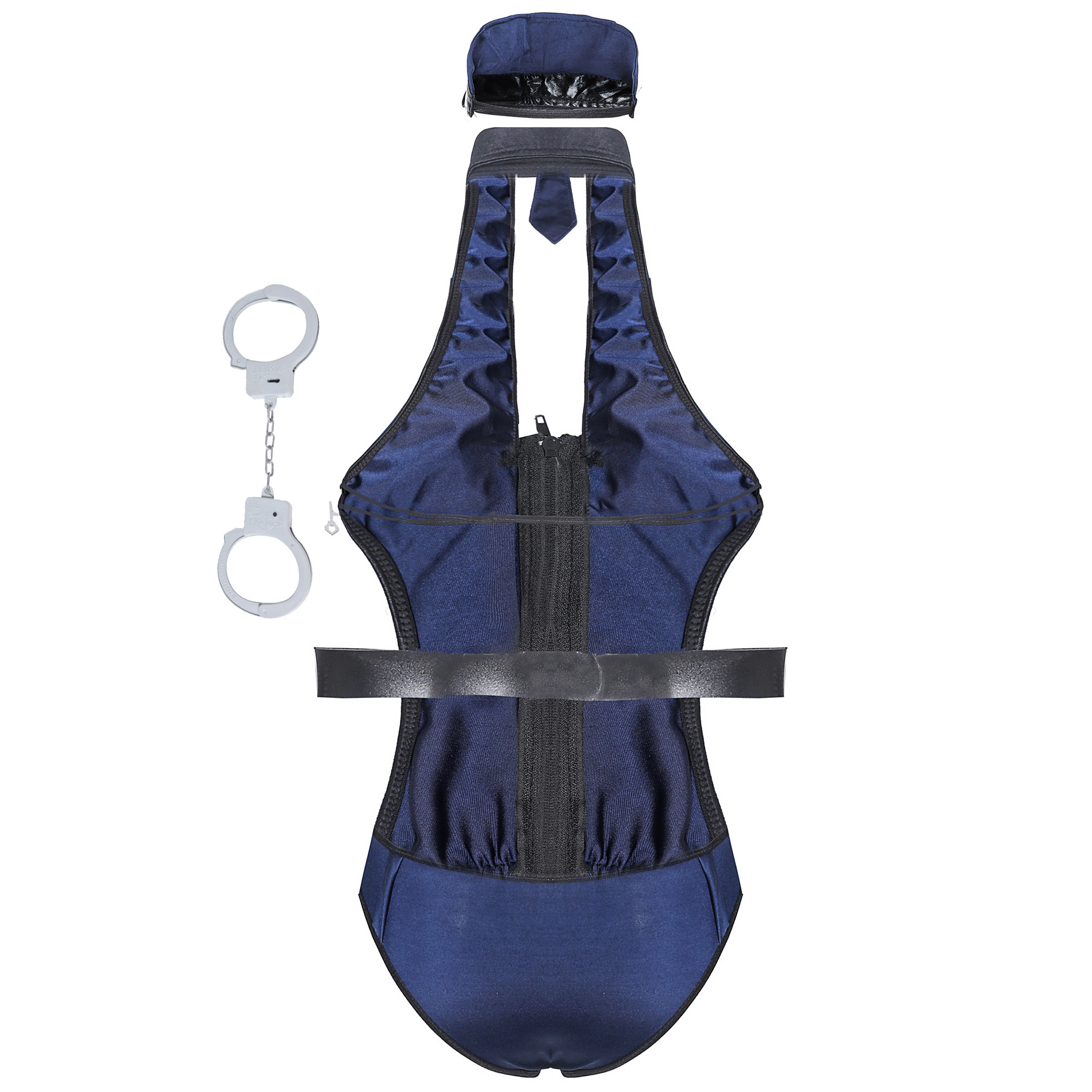 The one-piece police role-playing erotic underwear cosplay hollowed-out female police uniform one-piece uniform is tempting Application Scenario