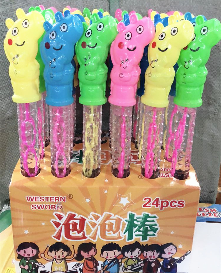Large 37cm bubble sticks, children's bubble water toys, bubble blowing toys, one-yuan and two-yuan store toys wholesale Specification drawing