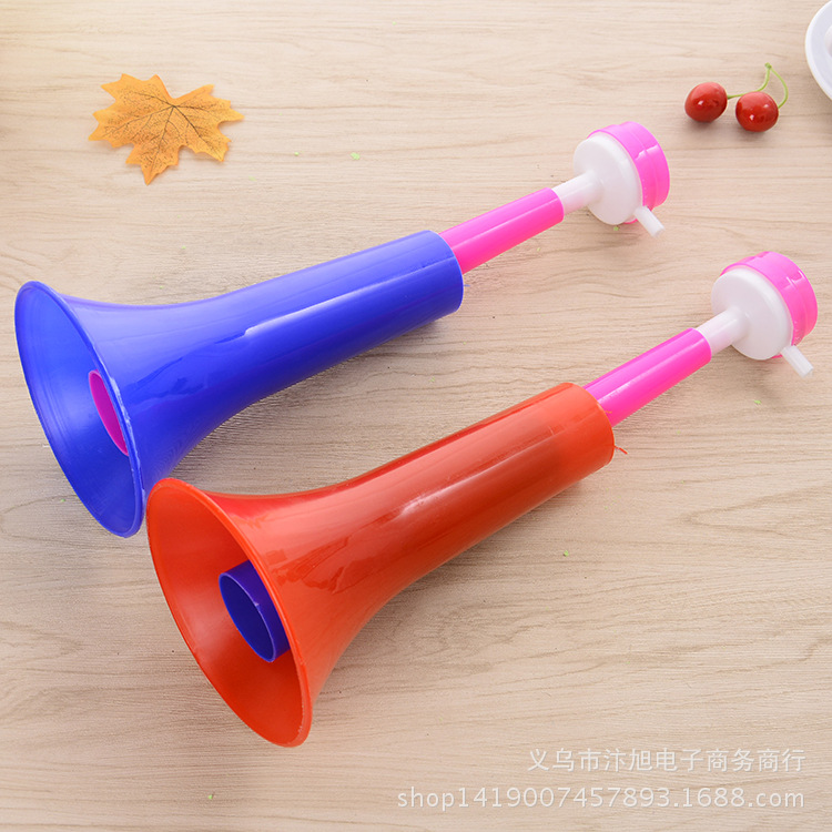 Three large telescopic loudspeakers to cheer, 60cm movable children's toy plastic match, fans vuvuzela Specification image