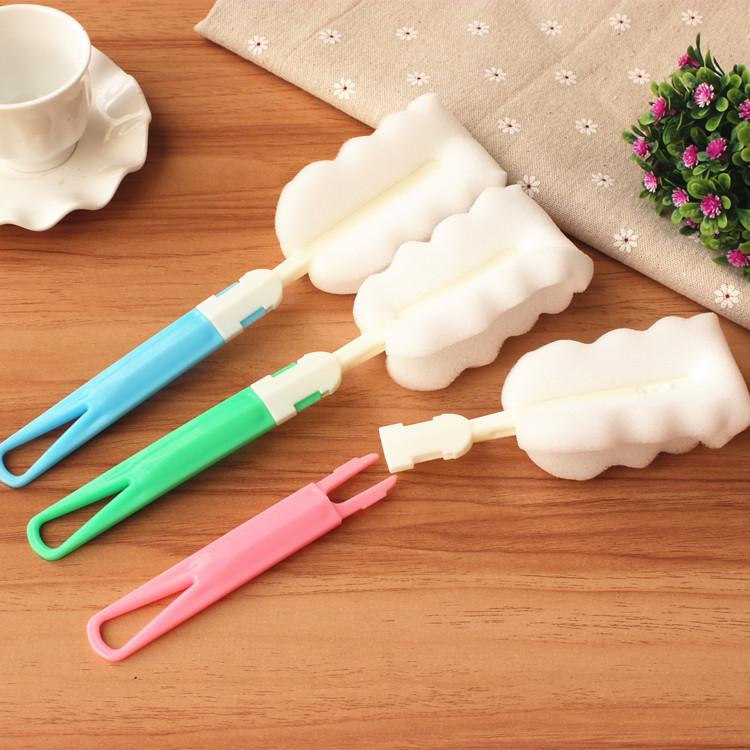Sponge cleaning cup brush, long-handled insulated cup brush, detachable cup cleaning brush details Picture