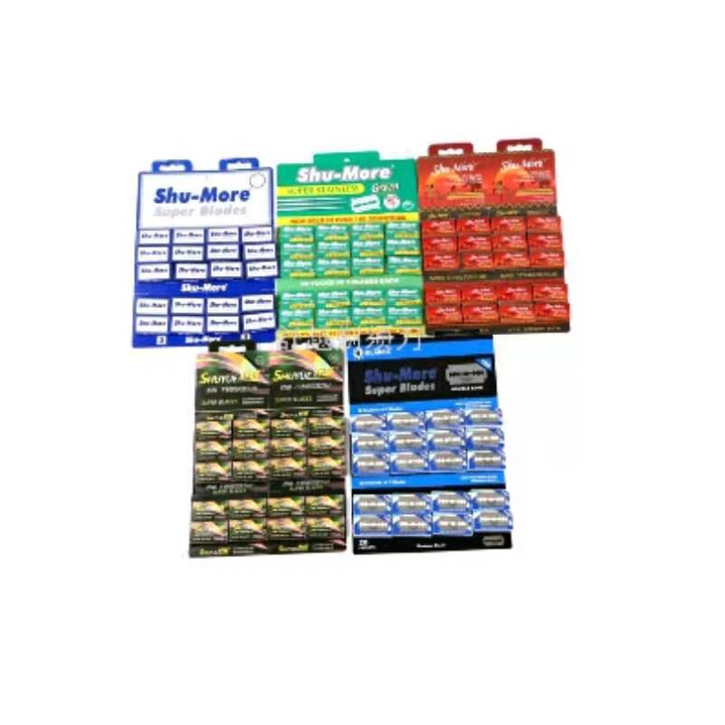 Fabricante straightsupply shuyue cuchillas de doble cara cuchillas de barbero cuchillas de afeitar vintage cuchillas de acero inoxidable doble cara