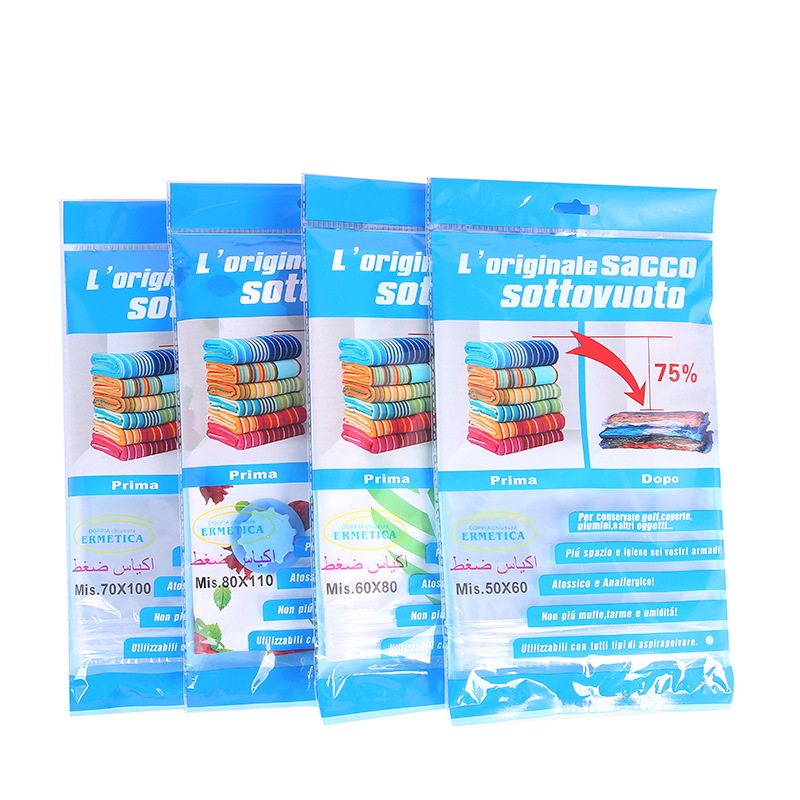 The manufacturer directly supplies vacuum storage bag for vacuum compression bag for household goods for clothing solid color compression bag