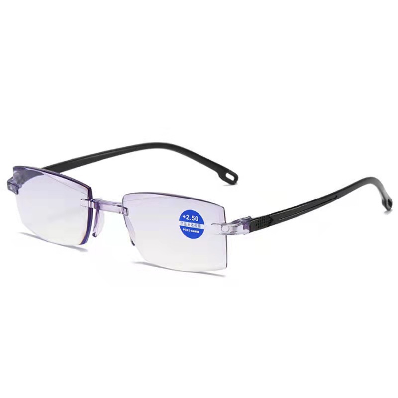 Frameless edge cutting blue light reading glasses, smart zoom, street stall, single and dual light, near and far dual-purpose factory sales Application Scenario