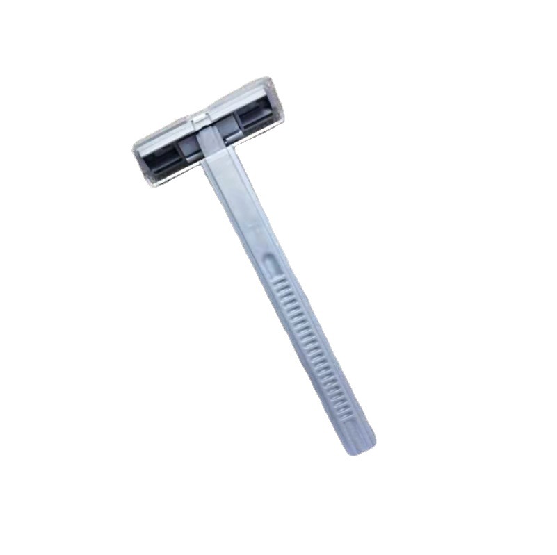 Factory direct sales of disposable razors for hotels, stainless steel disposable shavers, comfortable handles, double-layer blades Specification image