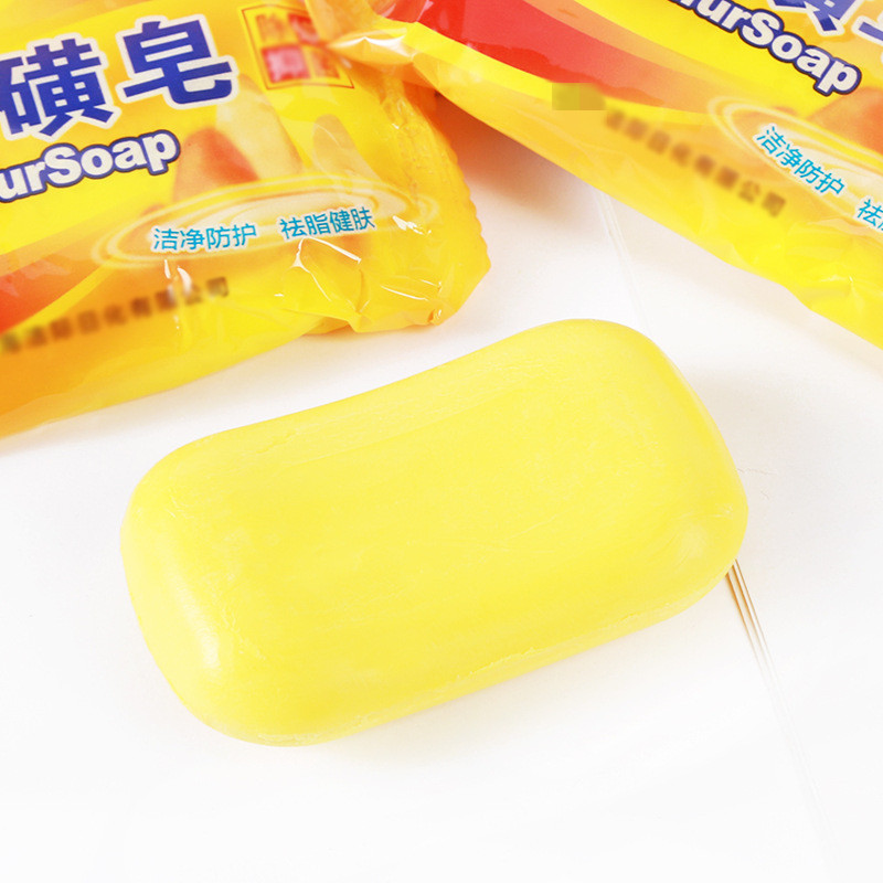 Sulfur soap, sulfur soap, hand wash soap, bath soap, body wash, facial cleanser for both men and women, 70g Specification image
