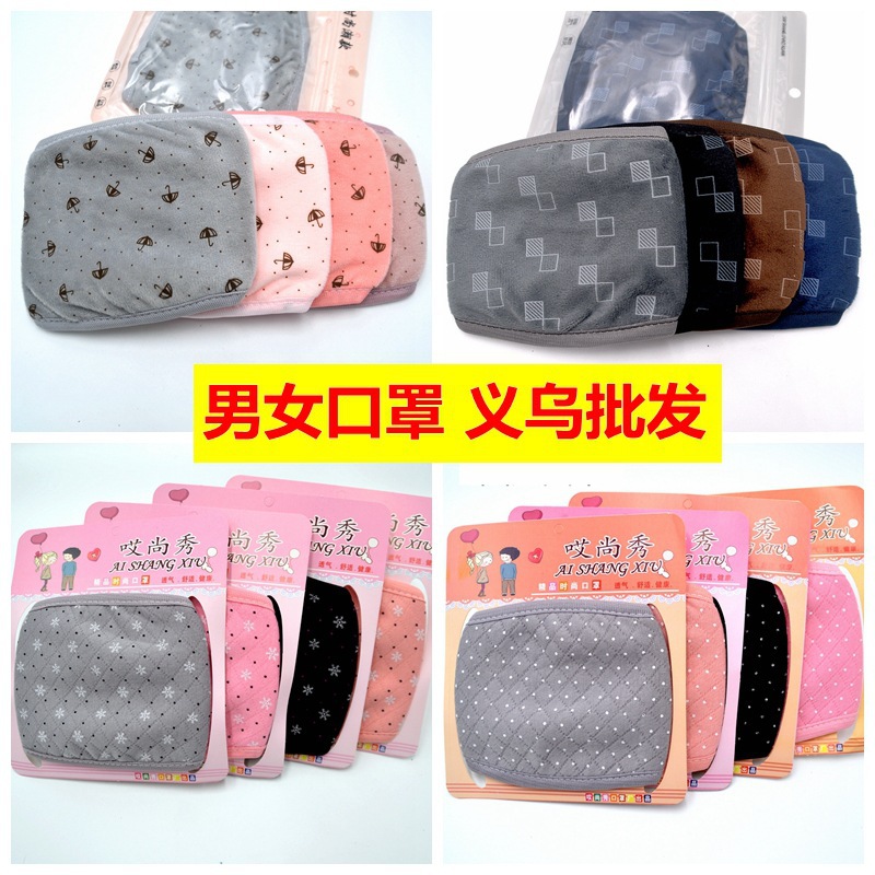 Wholesale of autumn and winter masks, men's and women's fabric, super soft velvet, breathable, cold-proof, warm, washable, cute and fashionable Application Scenario