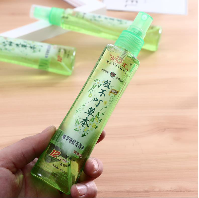 白姿汇 花露水套装驱蚊止痒防蚊防痱提神家庭装喷雾型95ml