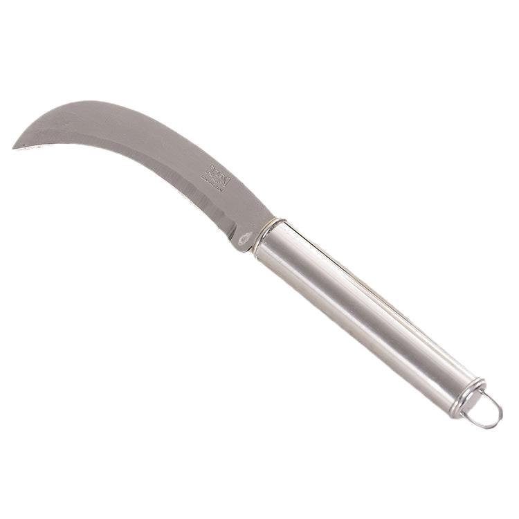 Round-handled curved knife, stainless steel fruit knife, direct supply products from street stalls, household peelers, pineapple knives wholesale Item Picture
