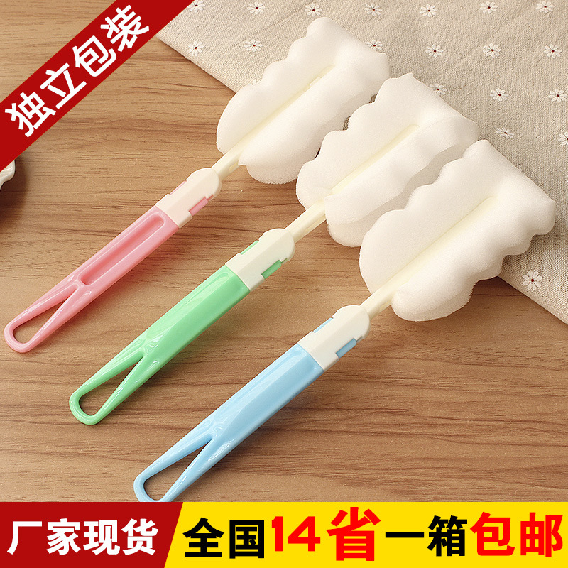 Sponge cleaning cup brush, long-handled insulated cup brush, detachable cup cleaning brush
