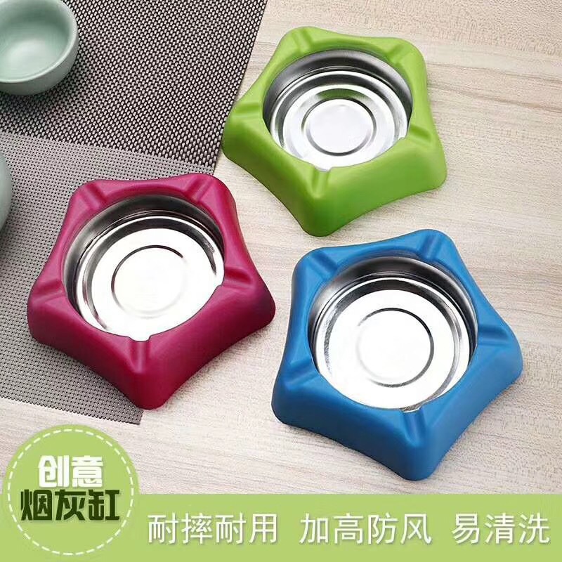 批发不锈钢烟灰缸锥形灰缸时尚烟灰缸 居家金属烟灰缸定制烟具