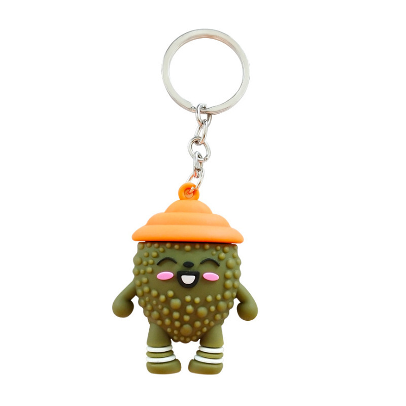 Cute avocado keychain, female keychain, Instagram influencer figurine, creative car key chain, keychain pendant Item Picture