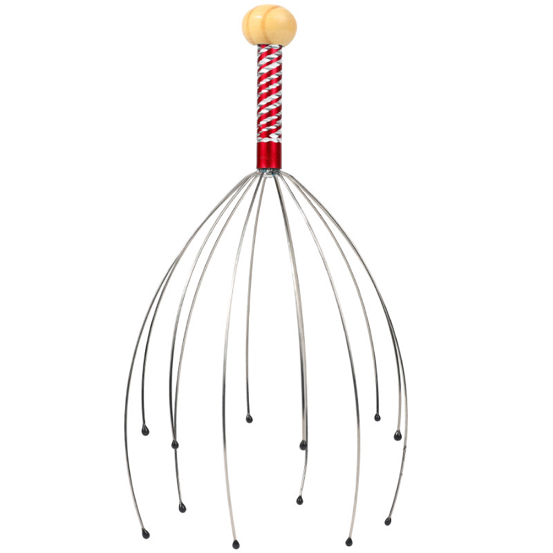 Soul Extractor Octopus Head Massager Head Extractor Relaxation Massage Comb Back Scratcher Scalp Scratcher Item Picture
