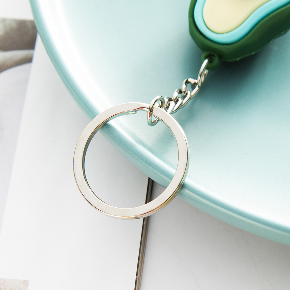 Cute avocado keychain, female keychain, Instagram influencer figurine, creative car key chain, keychain pendant Application Scenario