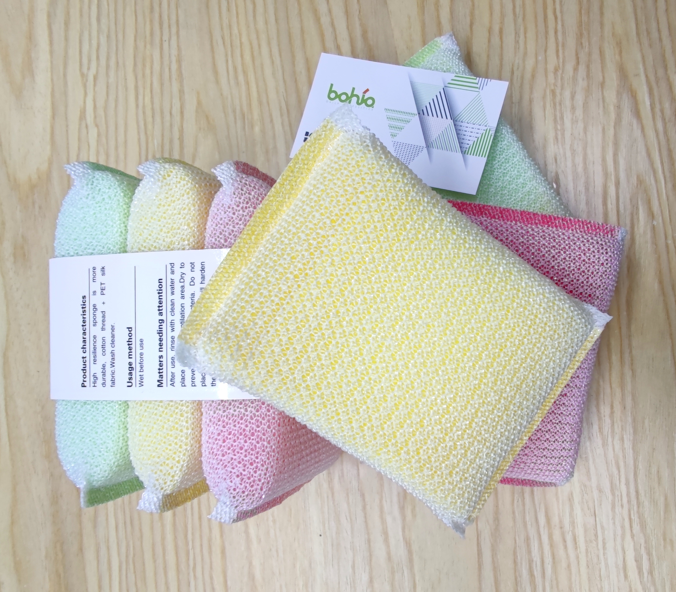 This 3-piece thickened brush cleaning sponge is highly recommended for cleaning POTS, brush cleaning sponge blocks and sponge erasers Specification image