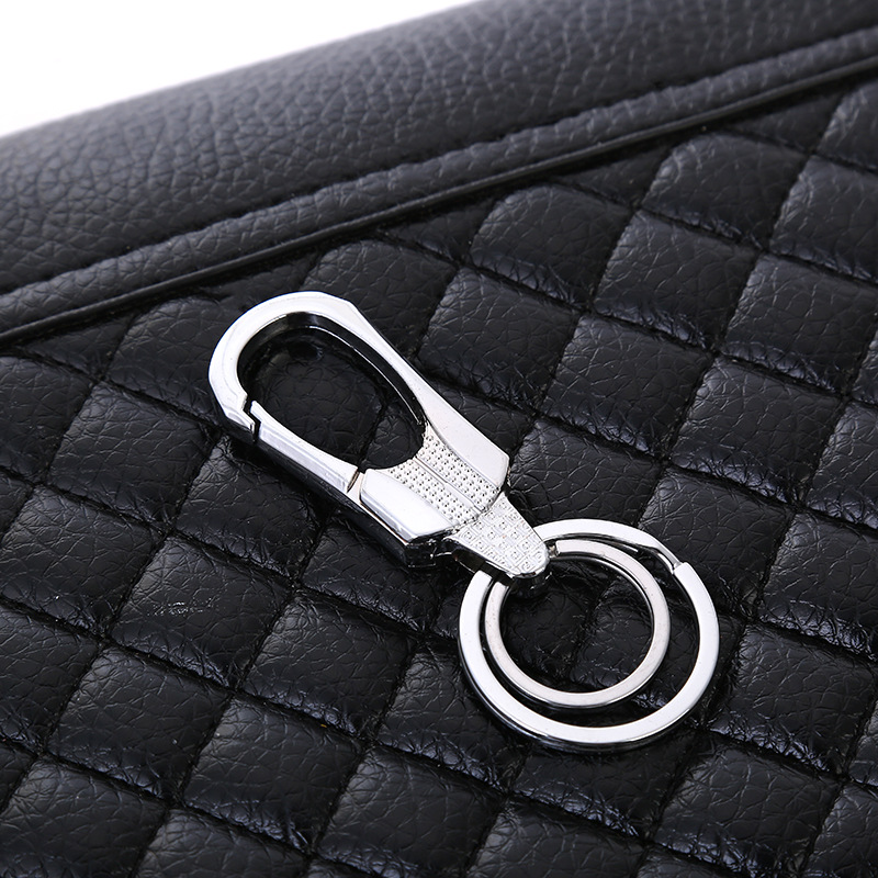 Factory direct supply of Pinsheng Creative double-ring keychains, men's metal keychains, fine small commodities wholesale Specification image