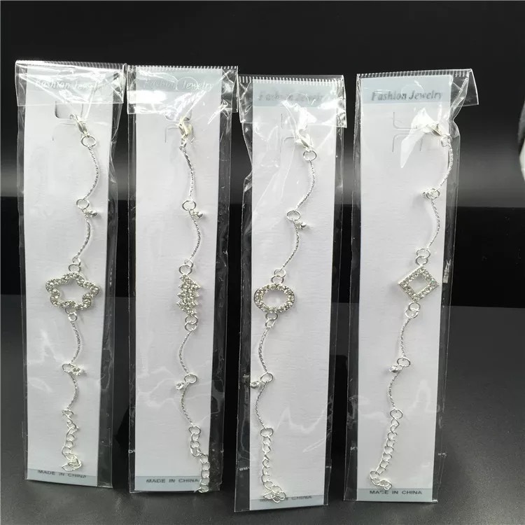 Diamond-encrusted silver bracelet for women, 2-yuan store, street stall, night market, exhibition and sales fair accessories, Yiwu small commodities