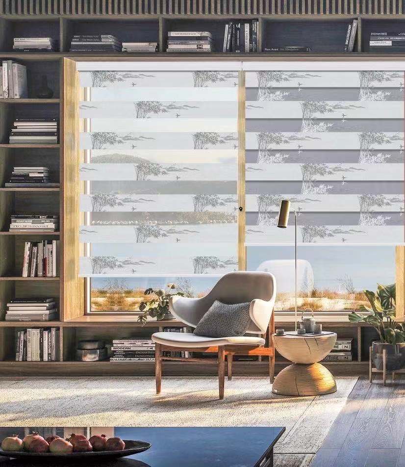 High shading jacquard soft gauze curtain rolling curtain kitchen bathroom shutter manufacturers details Picture