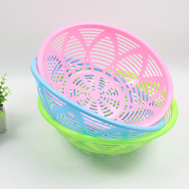 Lotus vegetable basket fruit and vegetable basket washing vegetable basket fruit drain basket hollowed out large eye basket plastic storage basket
