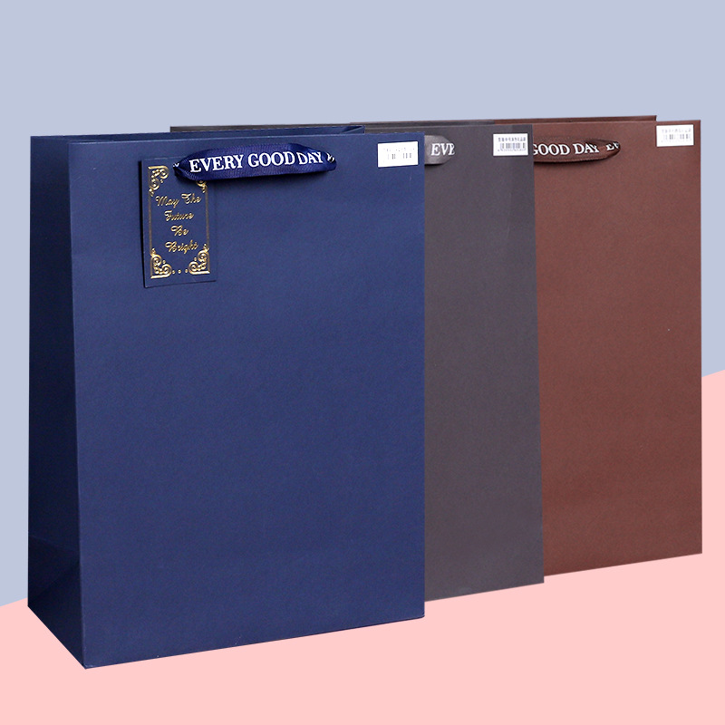 Brown coffee bag Paper bag with hand gift bag Clothing bag gift bag Shopping bag Creative gift bag