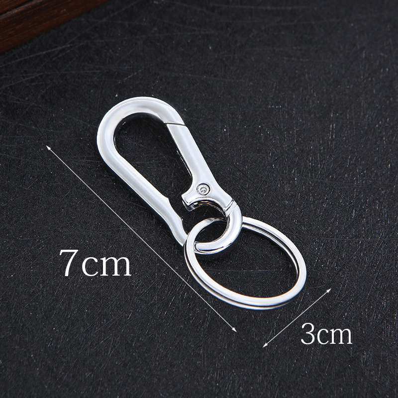 Personalized stainless steel car keychain pendant keychain ring Creative to hang men's business keychain gift men