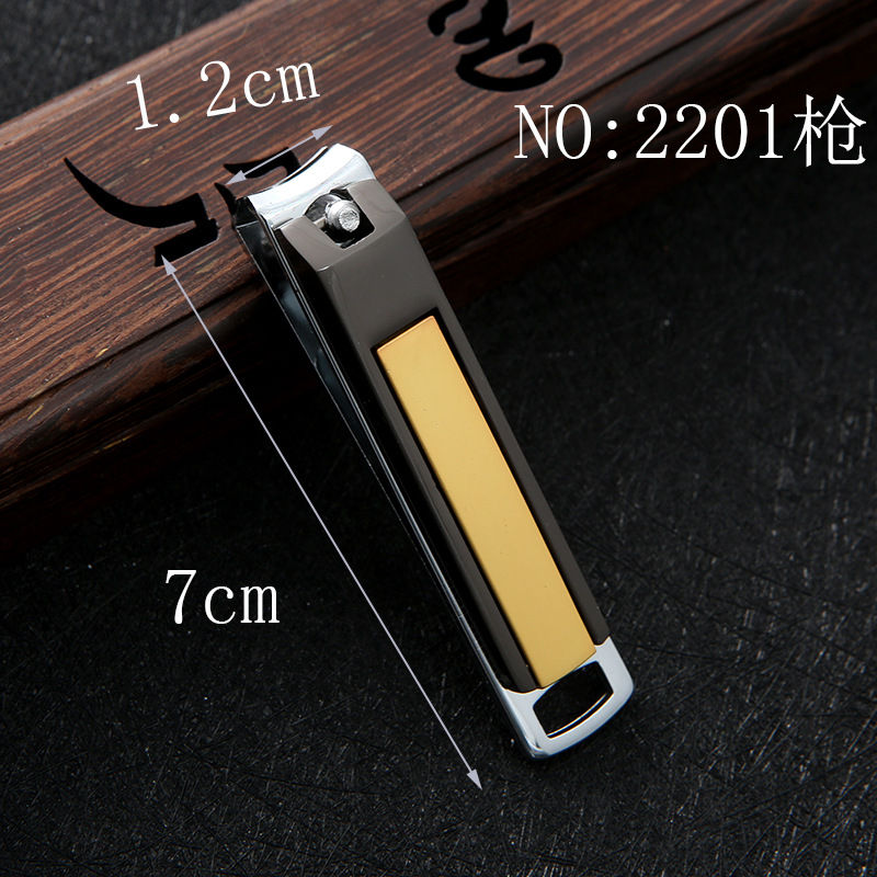 Wholesale of Pinsheng nail clippers, medium-sized flat-mouthed stainless steel nail clippers, gift box packaging nail clippers details Picture