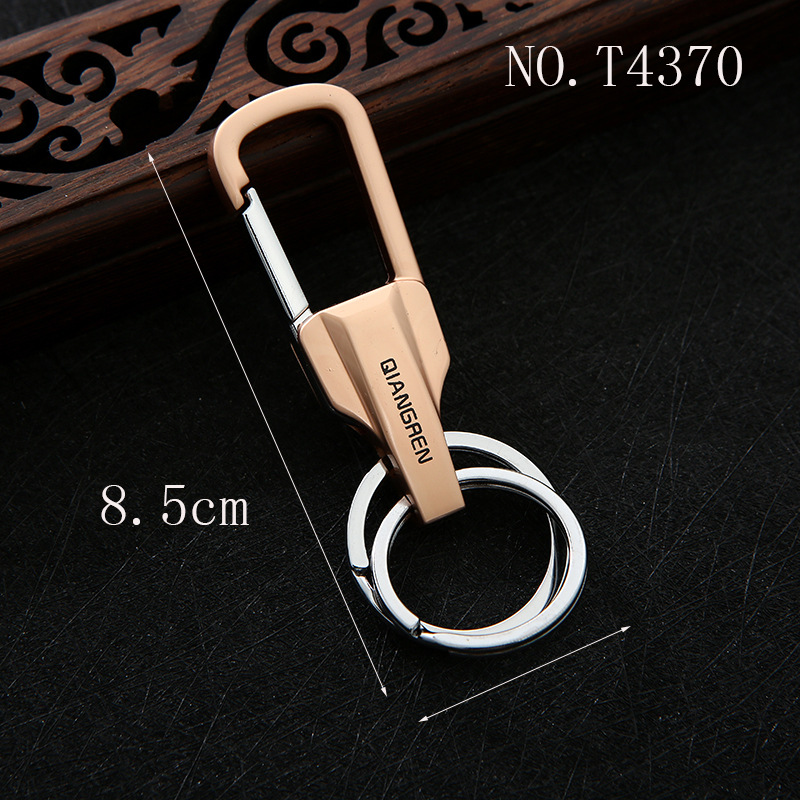 Guangdong Jinda Qiangren T4370 Key Chain Zinc alloy car key chain High-end men's waist buckle details Picture