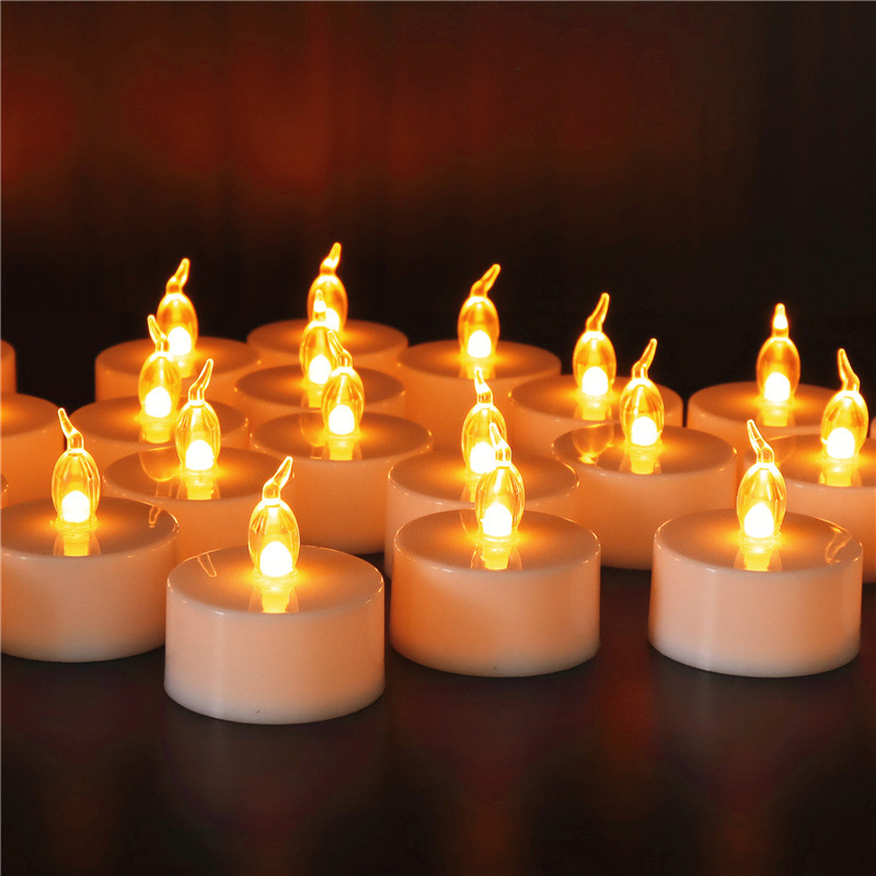 2-key remote control timed Little Tea Wax Cross-border Amazon Birthday Party Romantic Smokeless 2032 electronic Candle lamp details Picture