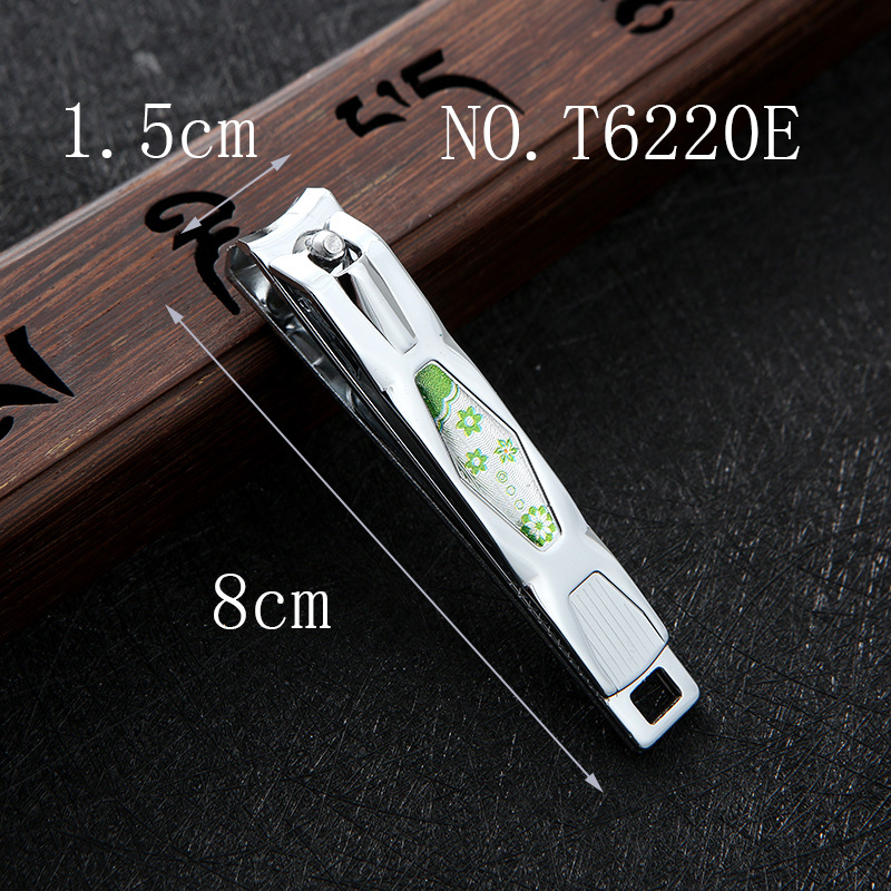 Qiangren T6220E flat-mouthed nail clippers, simple and fashionable nail clippers, nail trimmers, nail trimming knives wholesale details Picture