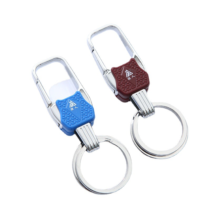 Guangdong Jinda Qiangren A473 Metal Keychain Men's waist Hook, independently packaged car keychain Item Picture