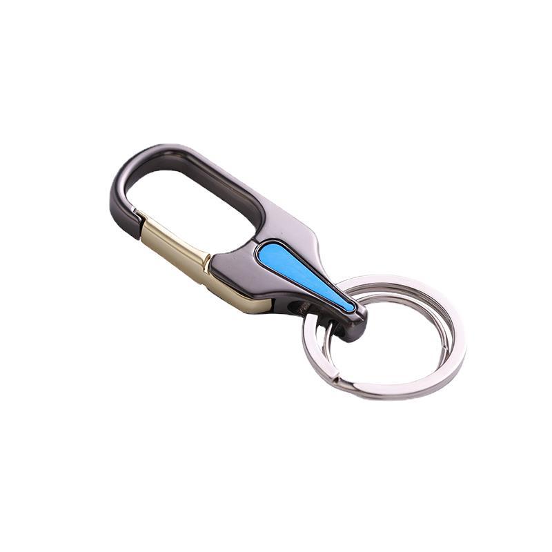Simple metal keychains, men's car keychains, gift boxes, key chains, 10-yuan keychains wholesale Item Picture