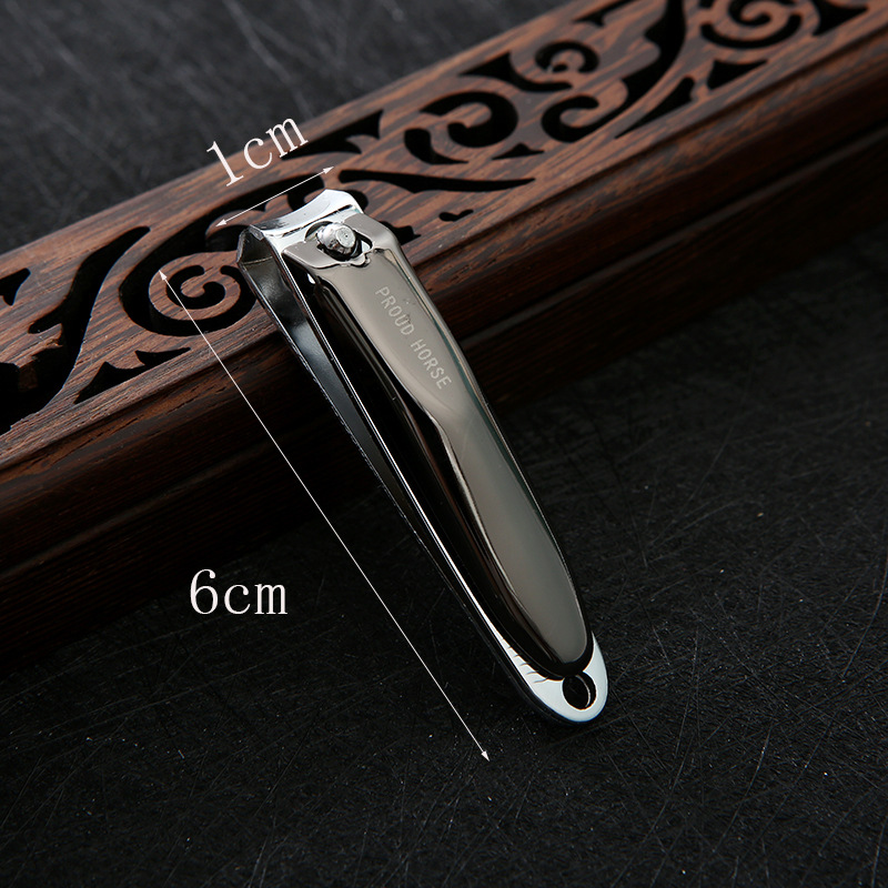 Stock stainless steel medium-sized nail clippers, creative nail clippers, flat-cut nail clippers for trimming nails on hands and feet details Picture