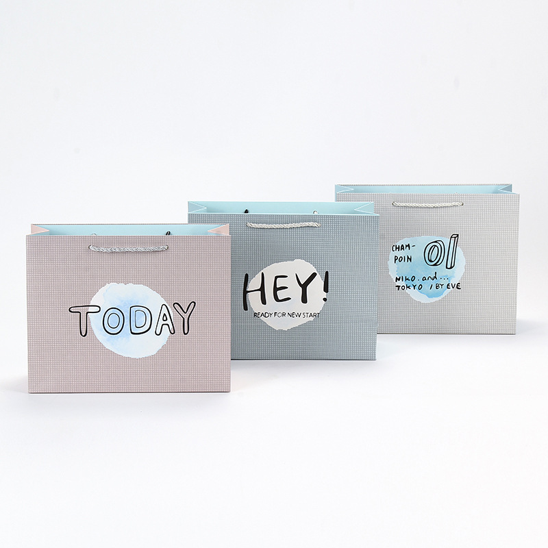 Paper bag cartoon printing clothing cosmetics handbag card bag Gift bag
