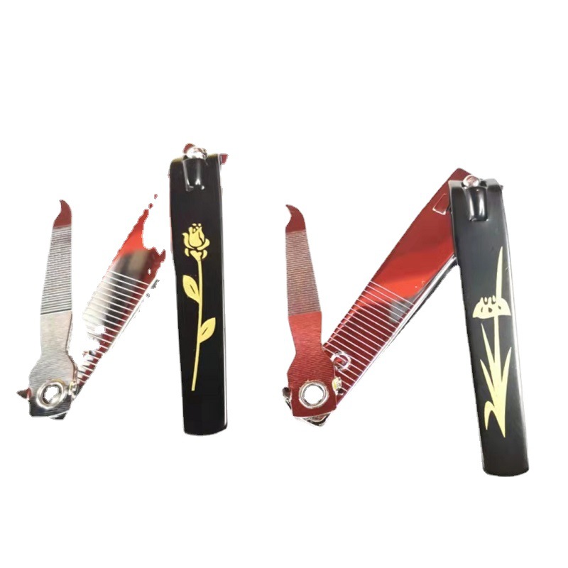 211 Nail clippers, large alloy flat nail clippers, rubber nail clippers wholesale, nail trimming with file Item Picture