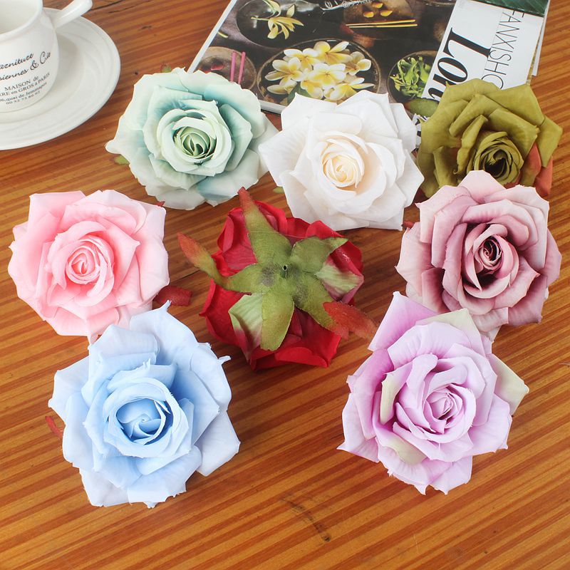 Flower sea DIY handmade material hydrangea simulation flower wedding headdress material accessories garland material oil painting Angle rose