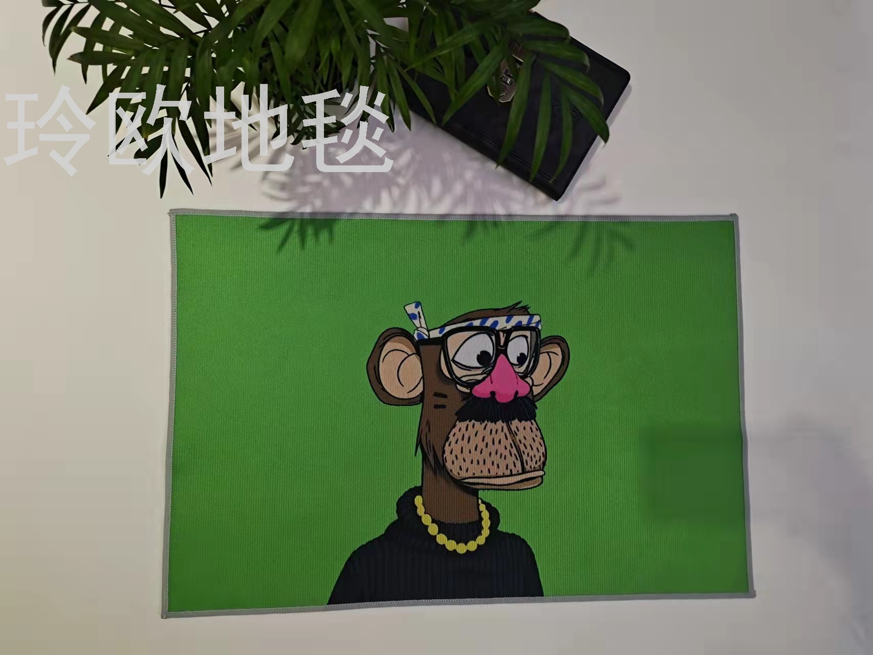 Lingou hot cartoon living room bedroom non-slip door mat floor mat necessary door mat details Picture
