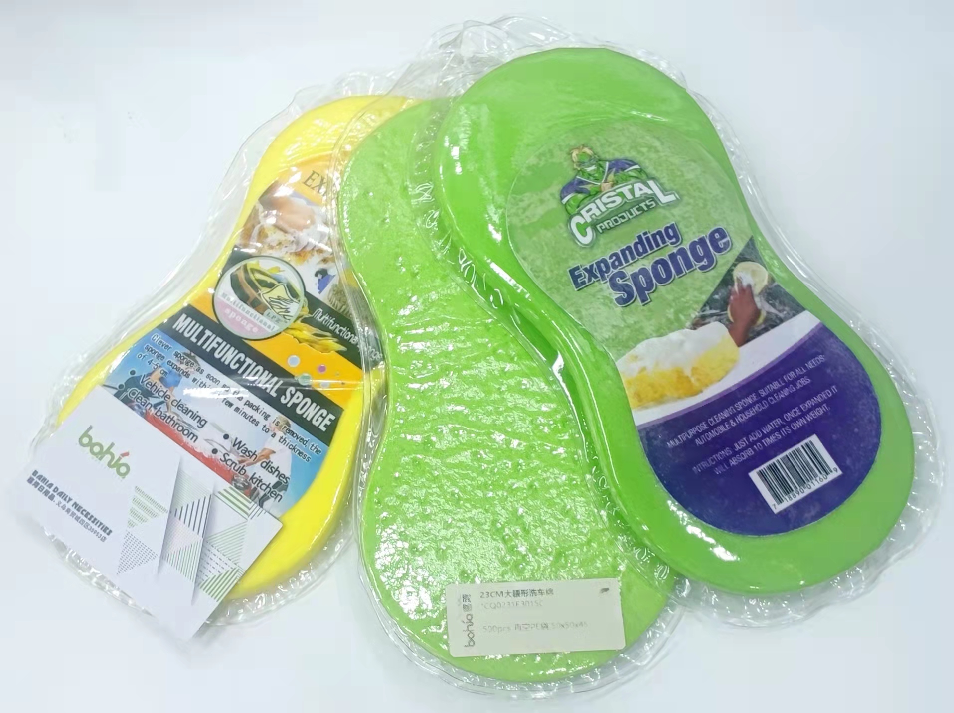 洗车海绵8字大号真空压缩清洁海绵块汽车用品美容打蜡高密海绵擦