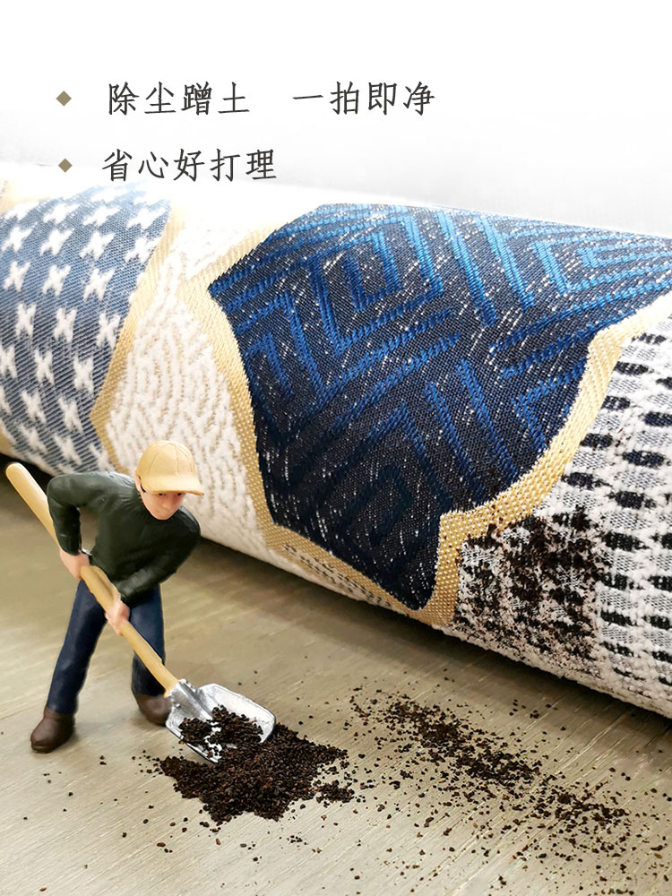 Bathroom floor MATS, household bathroom door absorbent foot MATS, washroom door MATS, toilet carpets, new Chinese-style auspicious clouds Item Picture