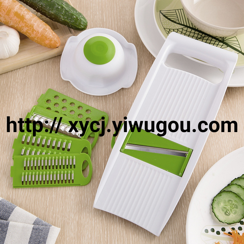 Power strip, kitchen vegetable cutter, household vegetable cutter, hand guard, multi-purpose grater, grater, slicer details Picture