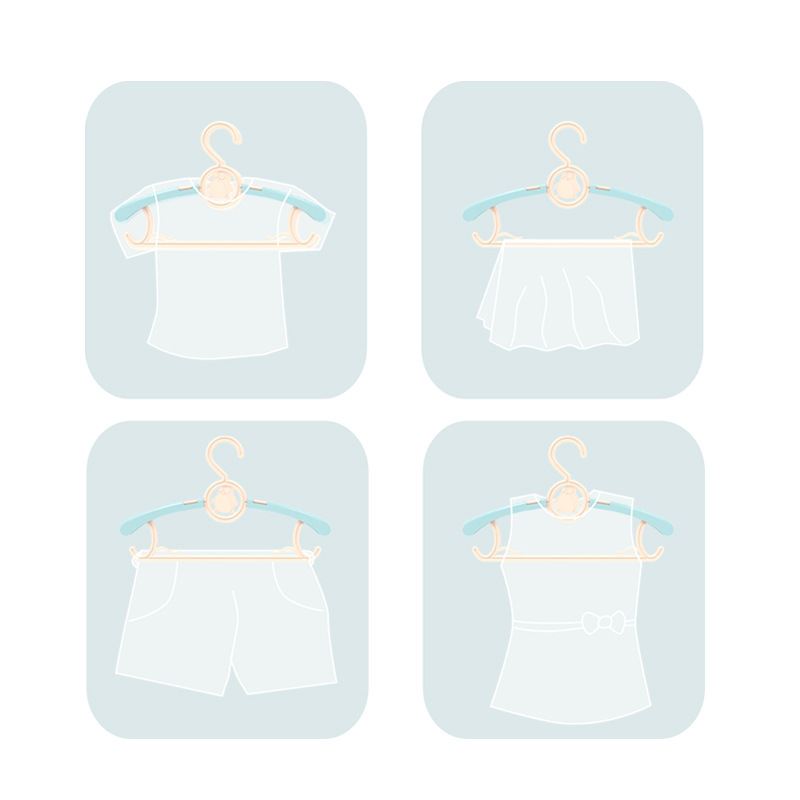 Venta directa de fábrica niños retráctil colgador de bebé pp tendedero de ropa de bebé para niños recién nacidos antideslizante ropa rack Application Scenario