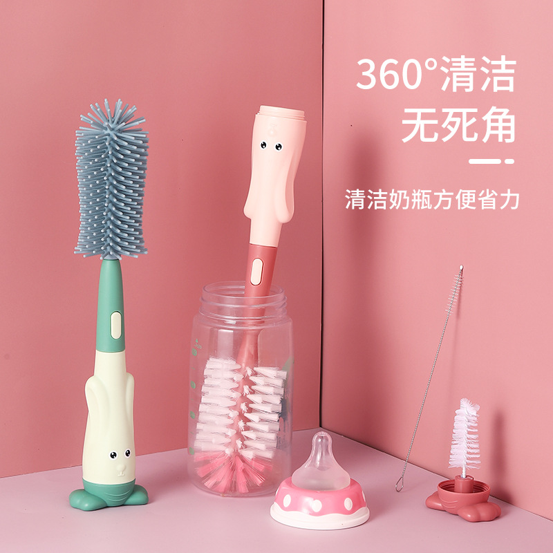 奶嘴刷组合海绵奶瓶刷套装 婴幼儿奶瓶清洁套装海绵杯刷清洁工具