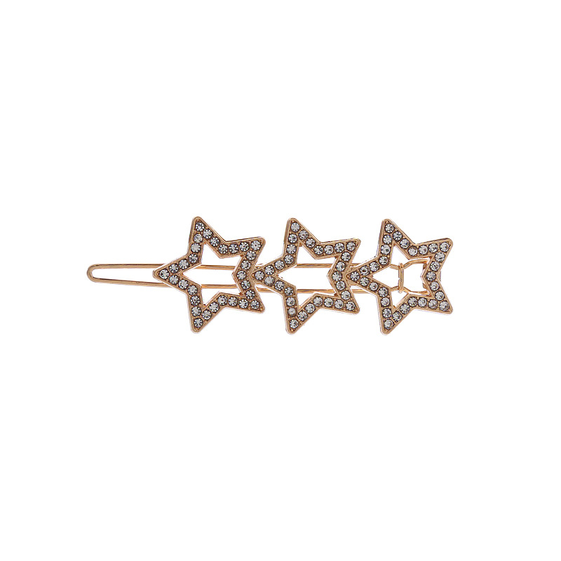 Japanese-style star-shaped hair clips at the back of the head, simple style clip headwear, Korean-style bangs, elegant top clip Item Picture