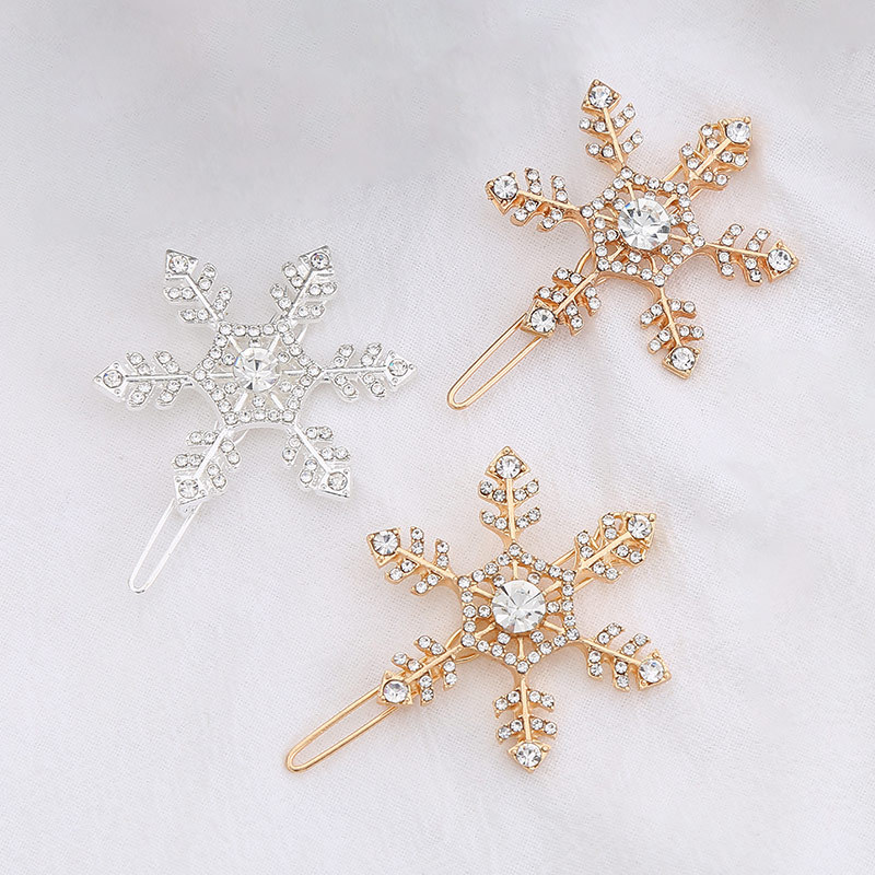 韩版简约青蛙扣发夹少女发卡韩国雪花刘海夹边夹顶夹头饰夹子