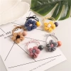 The new autumn and winter style of the popular Instagram forest-themed hair band features a high-elasticity knitted flower hair tie with a hair tie band details Picture