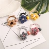 The new autumn and winter style of the popular Instagram forest-themed hair band features a high-elasticity knitted flower hair tie with a hair tie band Application Scenario