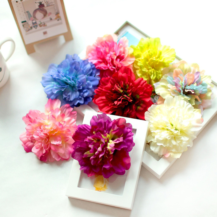 Manufacturer Bohemian beach skirt holiday hair accessories cool slippers cap flower accessories simulation peony flower hair clip