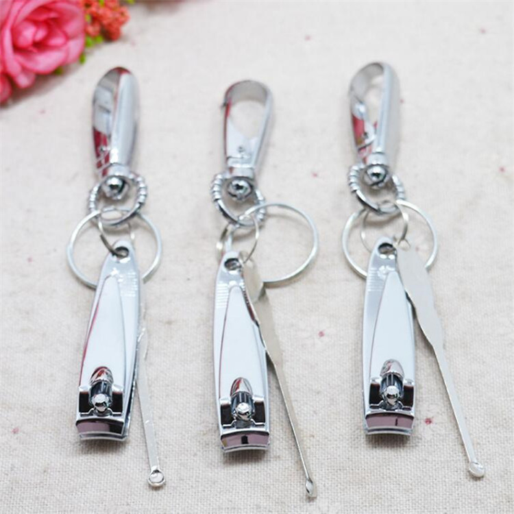Men and women creative nail clippers set stainless steel ear scoop ear nail clippers key chain pendant