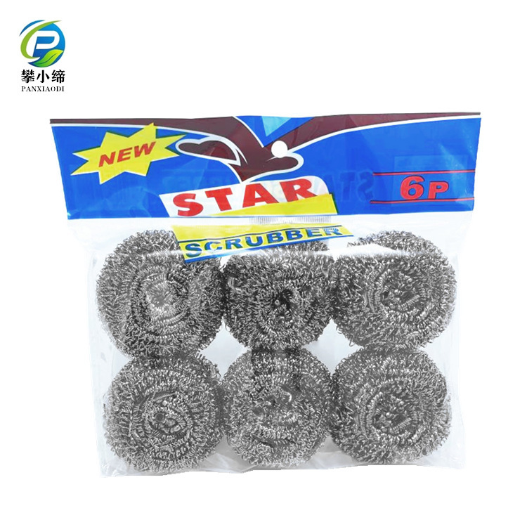 Kitchen cleaning supplies 410 stainless steel wire cleaning balls, household dishwashing steel wire balls, Yiwu daily necessities