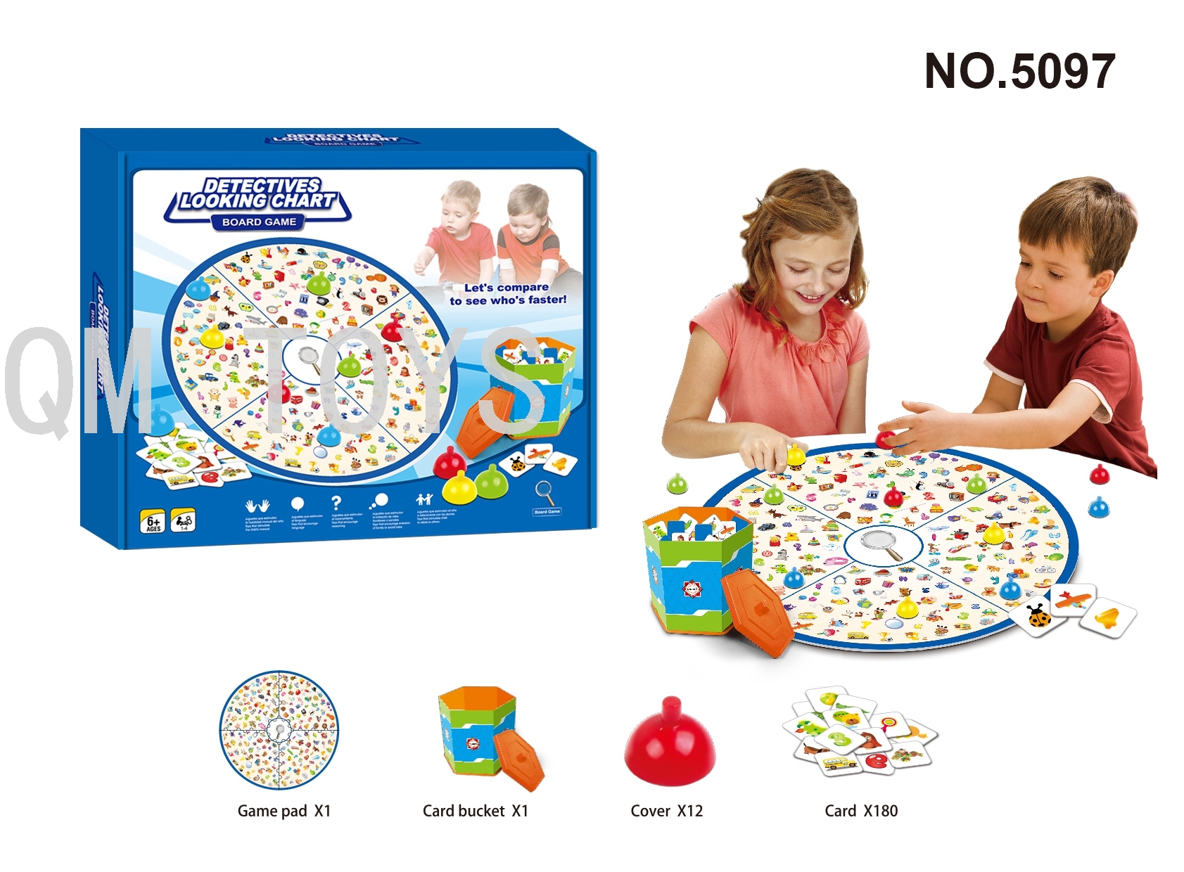 Little detective looking for a face jigsaw dress pan game