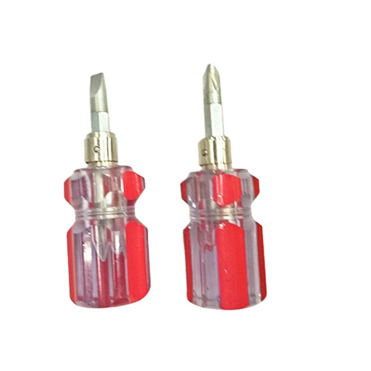 Cabezal de ráforo destornillador de doble uso cruz de una palabra cristal ajustable tornillo de cono lote herramientas de reparación de hardware Item Picture